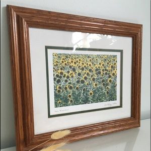 🌻 Framed sunflower photography by Courtney Milne